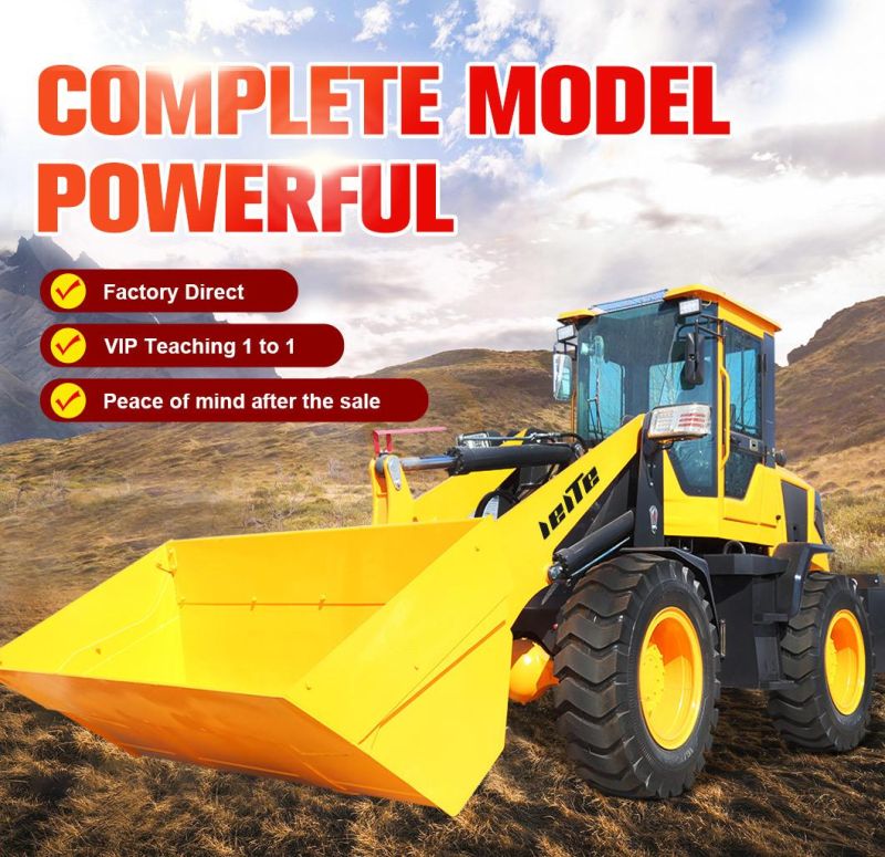 Manufacturer Mini Loader 4WD with Front End Loader and Backhoe Mini Yellow Green Unique Training Long Power ISO