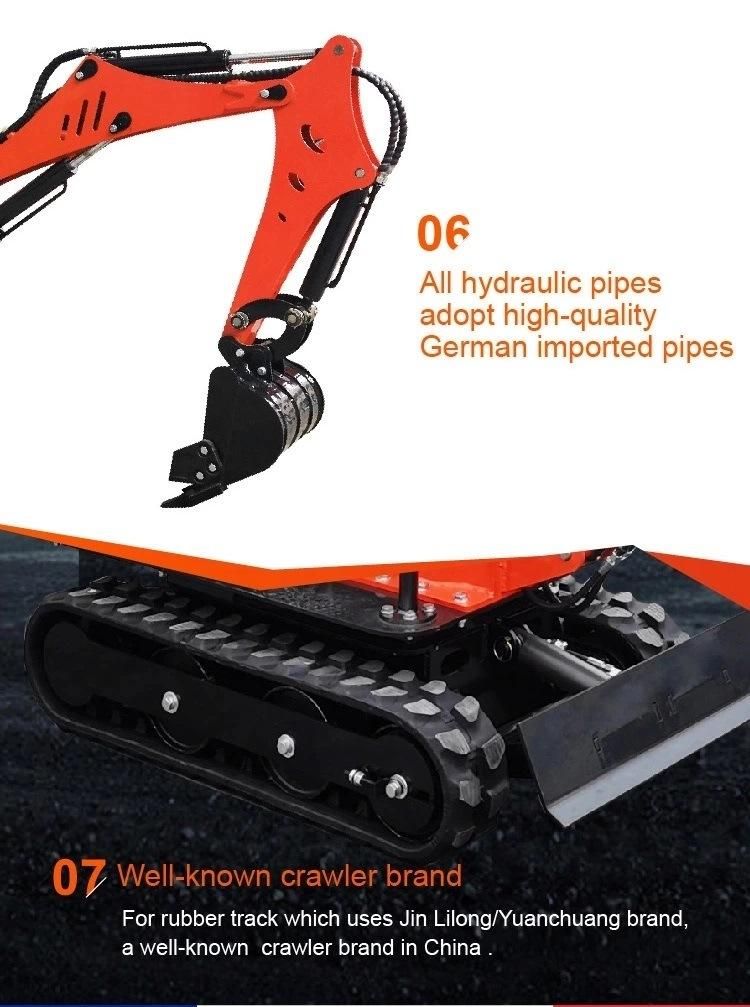 2021 New 1000kg EPA Engine Mini Hydraulic Excavator with Cheap Price