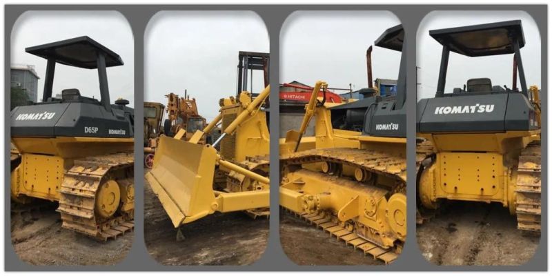 Used Crawler Tractor Komastu D65P Bulldozer Construction Machinery