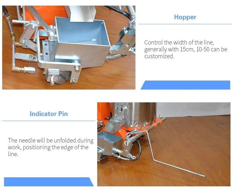 Popular Hot Melt Thermoplastic Hand Push Road Marking Line Machine Factory