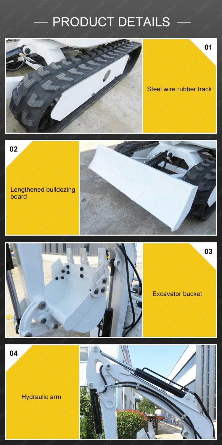 Factory Price Mini Crawler Excavator Machine for Equipment Construction Fwj-900