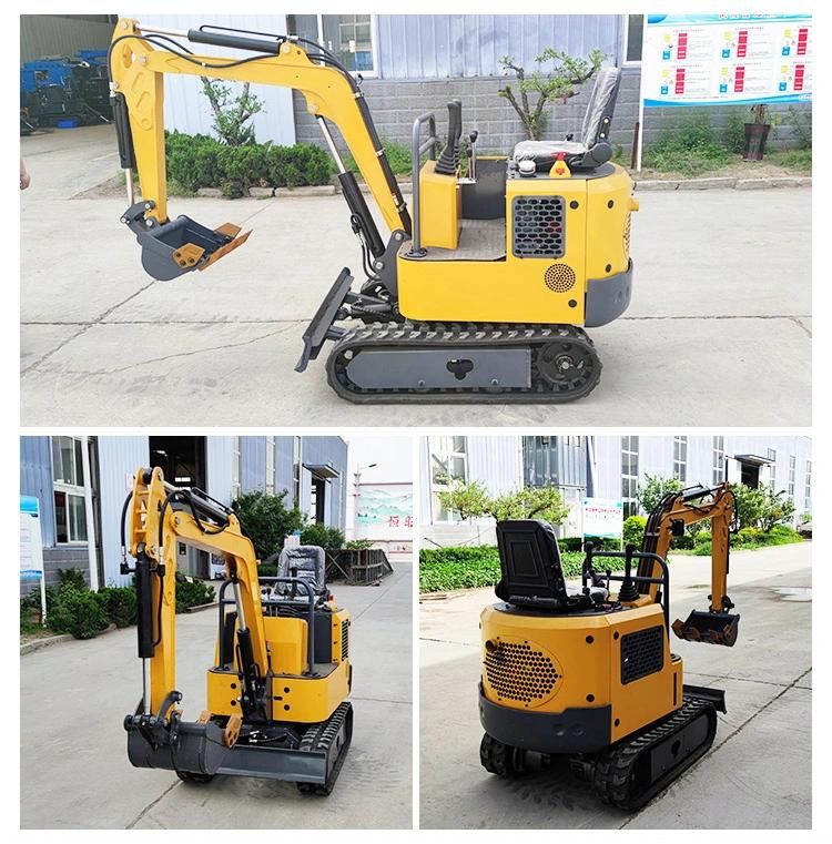 EPA Engine Hydraulic 1 Ton Mini Excavator with Swing Boom