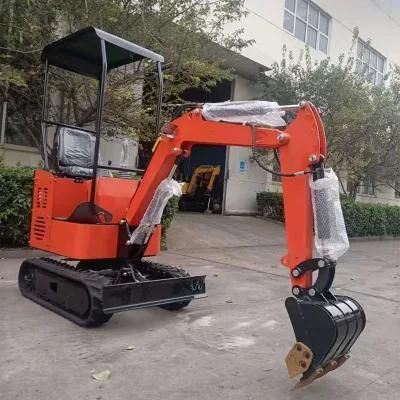 Quick Hitch 1 Ton Tilting Bucket Mini Excavator with Swing Boom