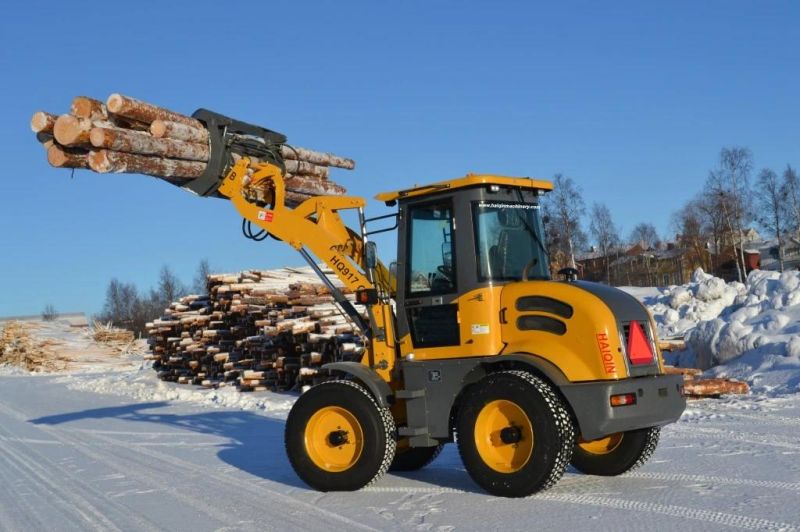 off Road Tires Fast Speed Wheel Loader (Hq917) with Snow Bucket