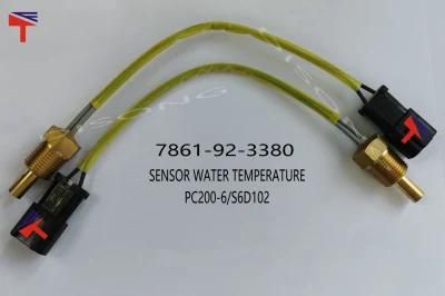 Excavator Parts Water Temp Sensor PC200-6 S6d102 Water Oil Temperature Sensor 7861-92-3380