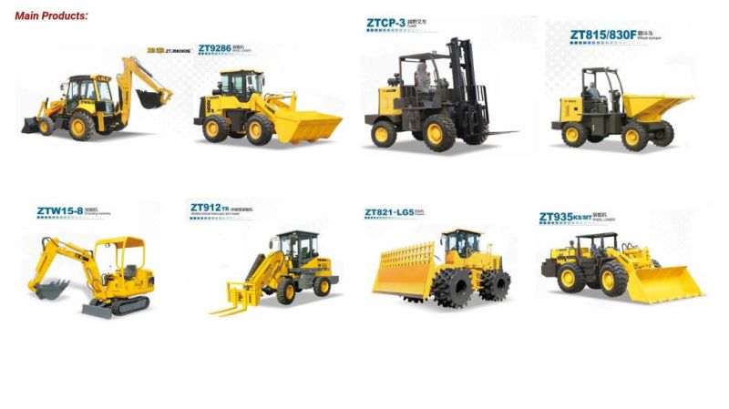 China Articulated Wheel Loader with New Patented Design Mini Front End Loader From China