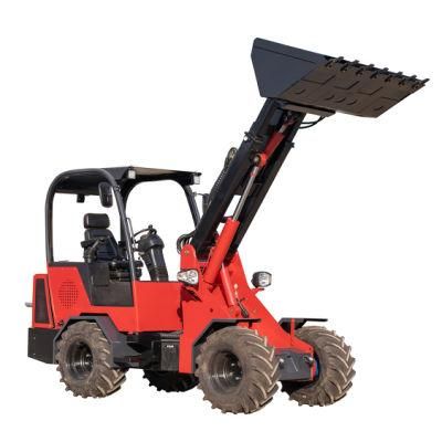 1t/1.5t/2t Joystick Handle Small/Mini Tractor Front Telescopic Wheel Loader with Multi Attachments