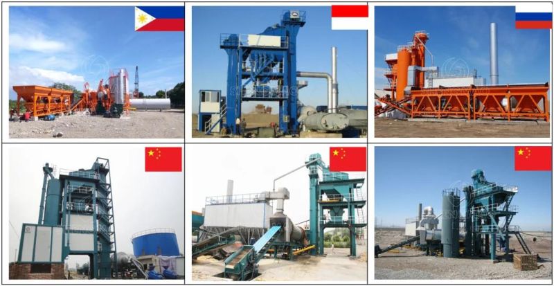 China Supplier New 80t/H Mini Hot Mix Stationary Asphalt Plant with Mixer for Sale in Philippines