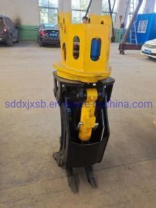 360 Degree Rotatory Dual Cylinder Claw Rock Grapple for Excavator 30ton