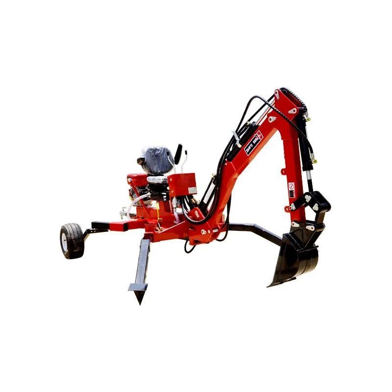 ATV Mini Excavator 9HP Gasoline Engine Wheel Loader Atbh9 Backhoe