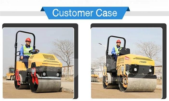 High Vibration Capacity 1 Ton Vibratory Baby Roller Compactor