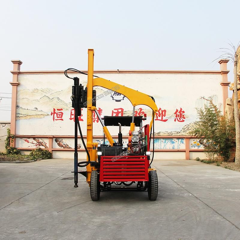 Pneumatic Guardrail Pile Drilling Machine