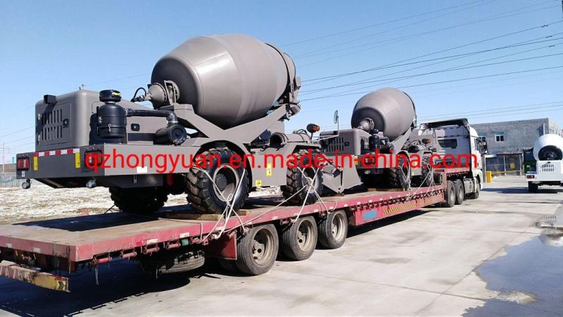 Mobile Portable Self Loading Mini Concrete Truck Mixer Hy400