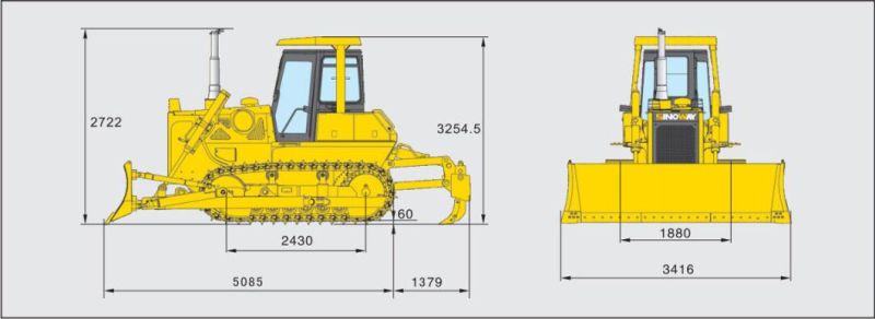 165HP Tracked Bulldozer with Big Radiater