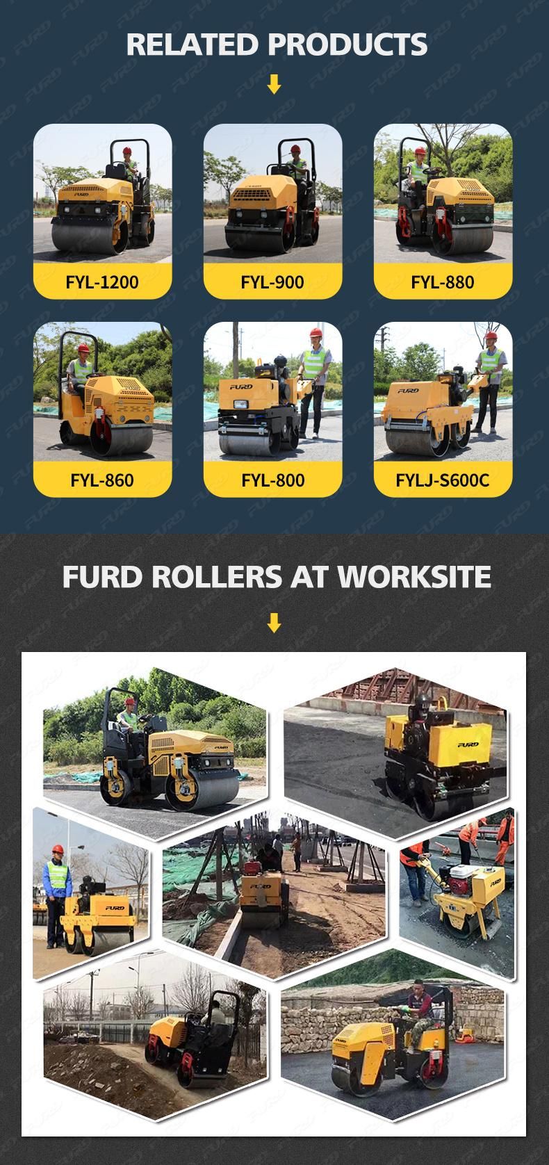 Hydrostatic Drive Double Drums Road Roller