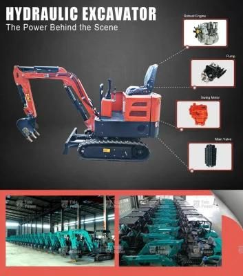 1 Ton Mini Digger, 2 Tons Mini Digger, 3 Tons Mini Digger, 4 Tons Mini Digger, Perkins Engine Mini Digger