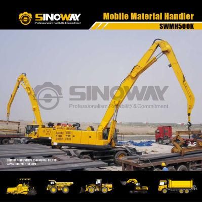 Material Handler for Stacking and Handling Waste Recyclable Materials