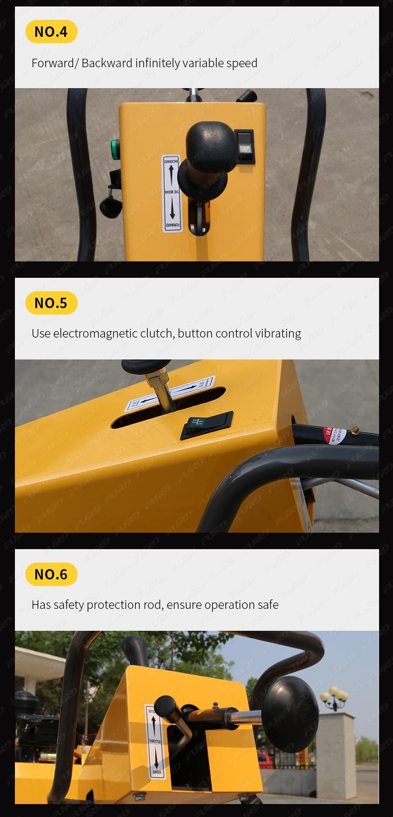 Hand Control Single Drum Road Roller