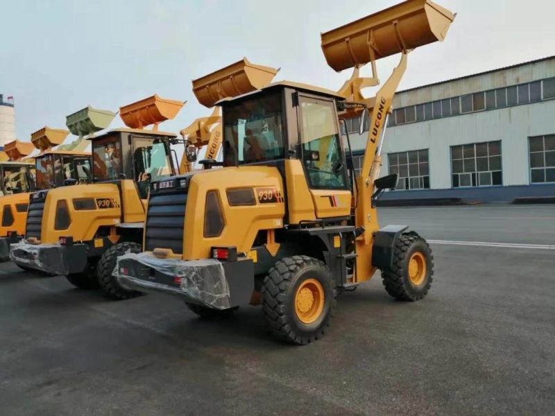 Lugong Small Wheel Loader 1.8ton Used in Farm Garden Landscaping Construction Livestock LG930