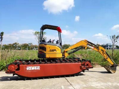 China River Mini Excavator Digger Small Mini Swamp Buggies Digging Machine Manufacturer