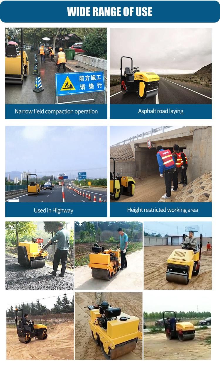 2ton Hydraulic Tandem Road Vibratory Roller