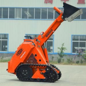 4 in 1 Bucket Mini Skid Steer Loader Ms500 Tracked Shovel Loader for Landscaping