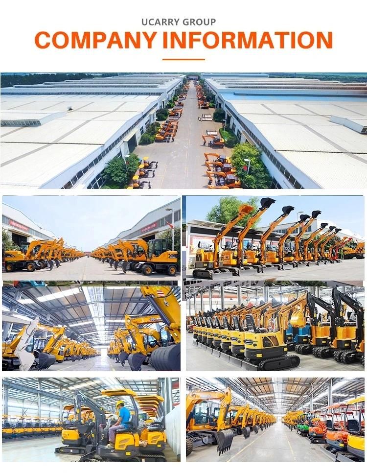 Cheap 1700kg Mini Digger Machine Mini Excavator Building Foundation Digger in China