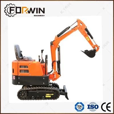 China High Standard 1.5 T Small Backhoe Digger Fw15D Mini Hydraulic Pump Rubber Crawler Track Excavators Cheap Price for Sale