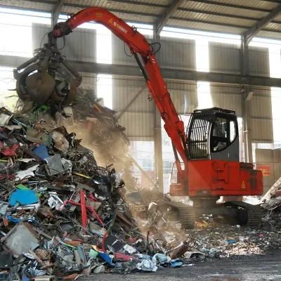 Bonny 22 Ton Hydraulic Material Handling Machine Handler on Track for Scrap and Waste Recycling