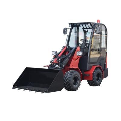 1 Ton Mini Wheel Loader Backhoe Loader Mechanical Loadering