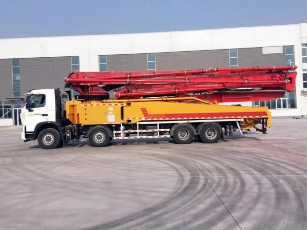 HOWO 8X4 Original 56m 58m 63m Concrete Diesel Pump Machine 58m Schwing Concrete Boom Pump Truck