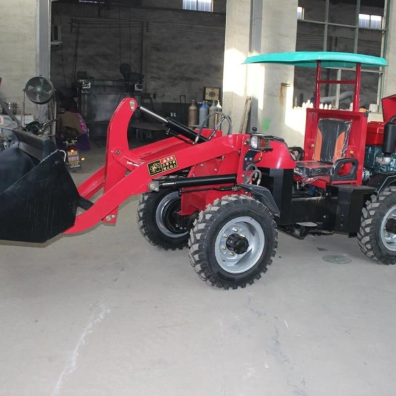 Hot Sale Mini Small Tractor with Front End Loader and Cheapest Articulated Mini Wheel Loader