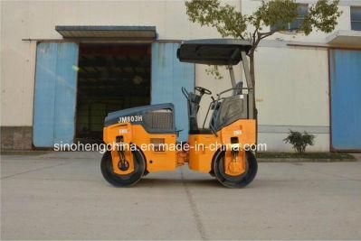 Factory Price Mini Hydraulic Double Drum Vibratory Road Roller 3 Ton