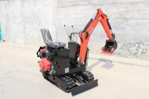 Top Sales and Stable China Mini Excavator 0.8t with Rubber Track
