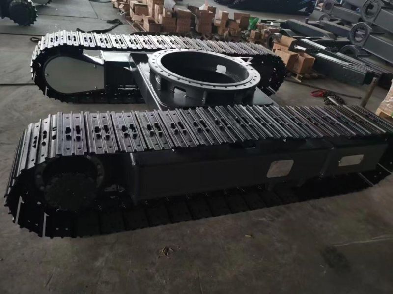 3-15 Tons Steel Track Undercarriage Chassis for Drilling Crane Crawler Machine with Hydraulic Travel Motor