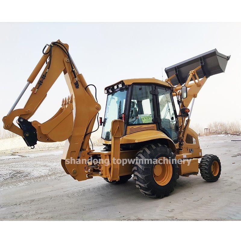 China Manufacture Cheap Price for Sale 2.5ton Mini Backhoe Excavators with Attachments Loader Backhoe Tractor Backhoe Loaders with CE