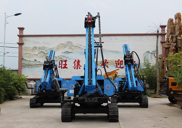 Solar Project Use Hydraulic Screw Piles Machine