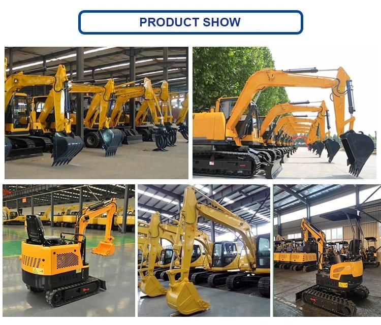 Cheap Price Chinese Mini Excavator Small Digger Crawler Excavator 1ton 2 Ton New Bagger for Sale