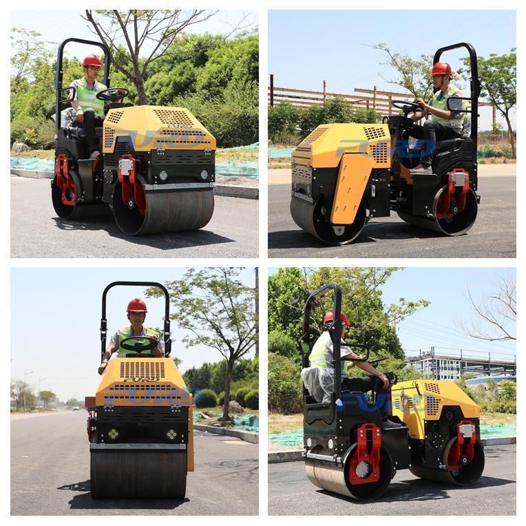 Mini Vibrator Double Drum Road Roller with Ce Approved