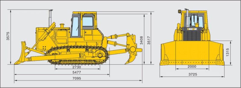 19 Ton Construction Mini Crawler Bulldozer Sinoway 200 HP Small Bulldozer with Cummins Engine