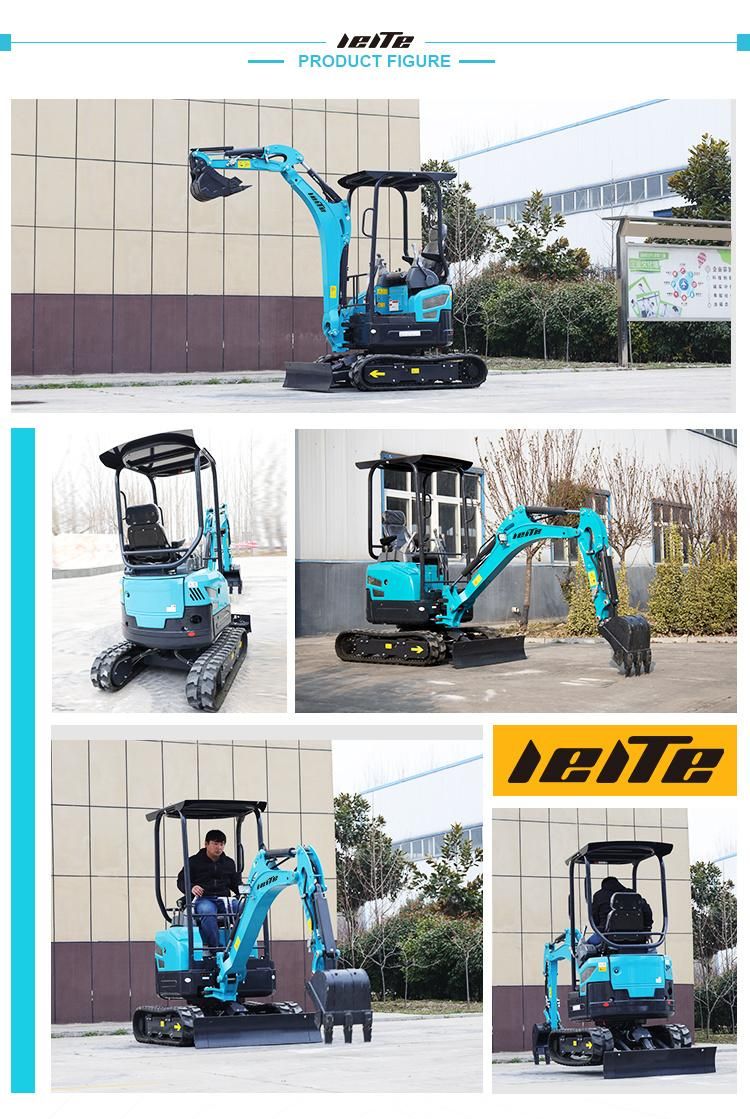 High Quality Chinese Small Crawler Digger 2 Ton Mini Hydraulic Excavator Color Customization Fast Delivery by Manufacturers