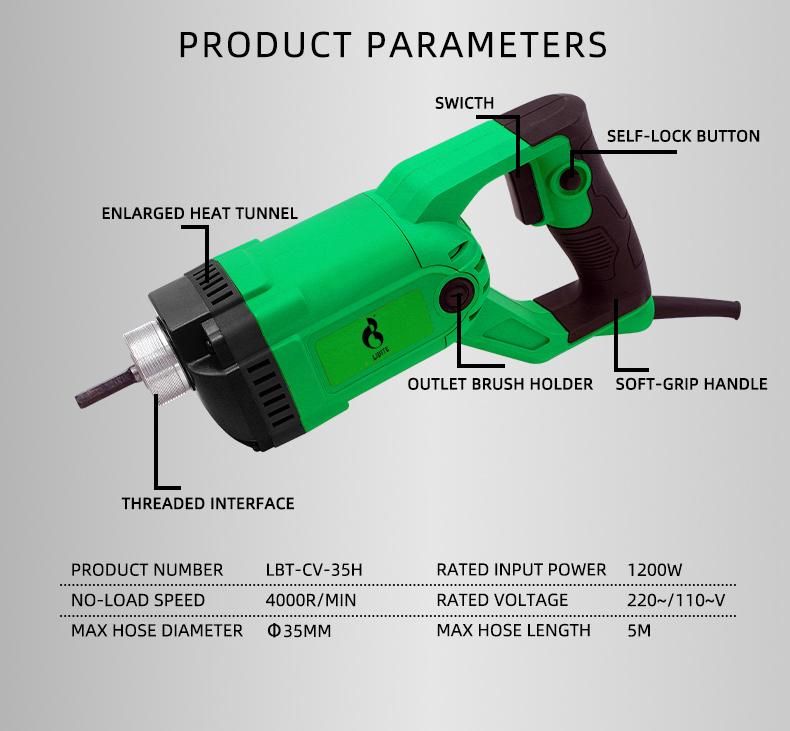 Nextop High Quality Electric Handy 35mm Socket Concrete Vibrator