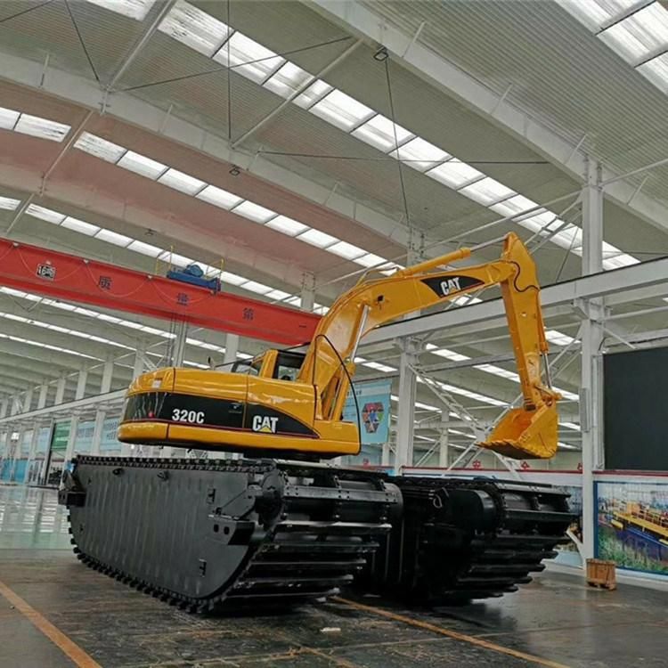 China Factory Crawler Amphibious Excavator with Extended Arm Waterway