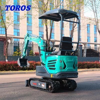 1.2 Ton Strong High Quality Mini Crawler Excavator/Digger/Bagger with Canopy for Sale