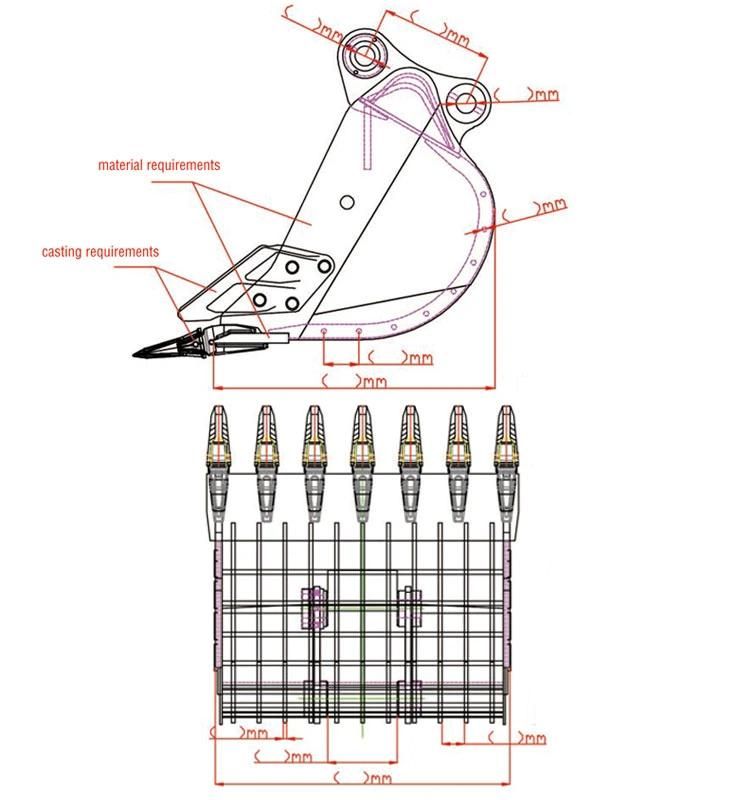 Excavator Skeleton Bucket Manufacturer Chinese