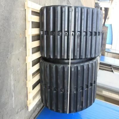 Mitsubishi Ld700 Excavator Rubber Track, Excavator Crawler 700*125*78