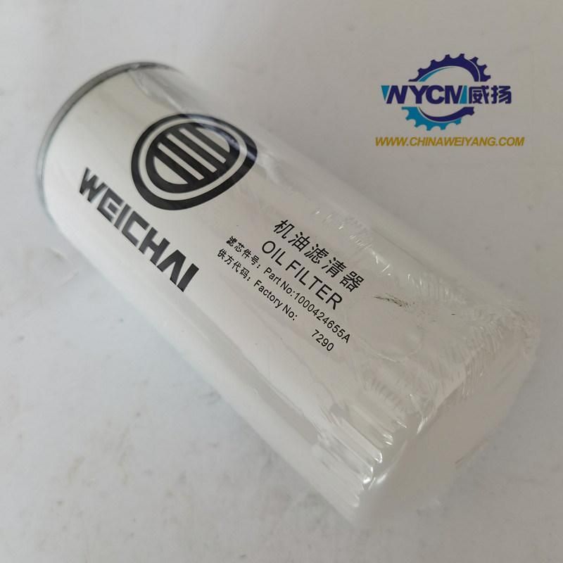 Weichai Engine Parts 1000424655A Oil Filter for Sale