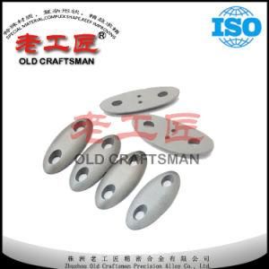 Yg8 Tungsten Alloy Ox Nose Shape Wear Parts with Injection Process