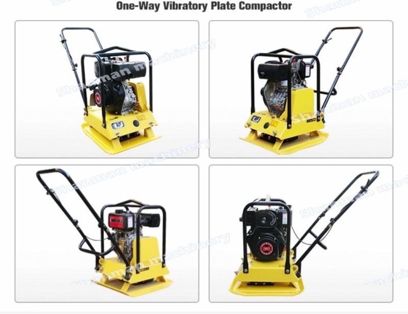 Gasoline Reversable Plate Compactor Clutch Manual Vibrating Earth Compactor
