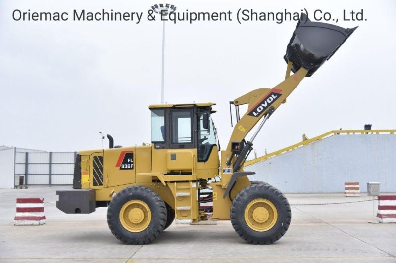 Oriemac 3ton 1.9m3 Pilot Loader with A/C Loader FL936f Small Wheel Loader for Sale Front Loader Small Garden Tractor Loader